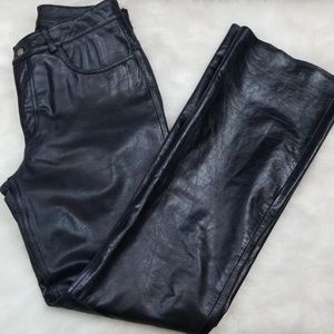 Express Genuine Leather pants boot cut Size 8